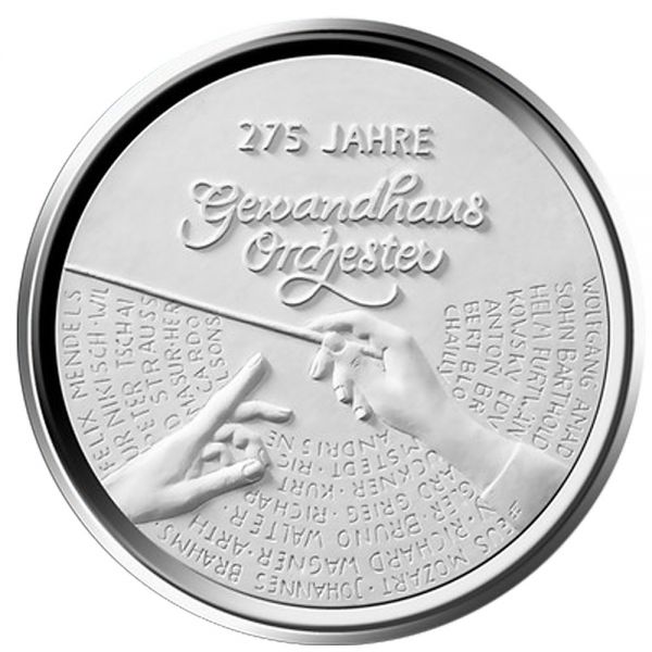 20 € DE "275 Jahre Gewandhausorchester" 2018 Ag St -G-