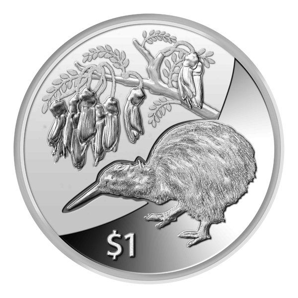 1 NZD Neuseeland "Kiwi" 2012 Silber St