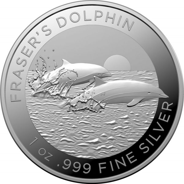 1 Dollar Australien Frasers Delfin 2021 Silber St