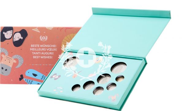 8,85 CHF Schweiz Geburtstagssatz 2026 CuNi St bunt