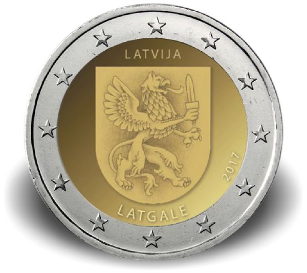 2 € Lettland "Latgale" 2017 bfr CN