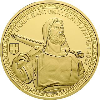 500 CHF Schützentaler Uri 2022 Gold PP