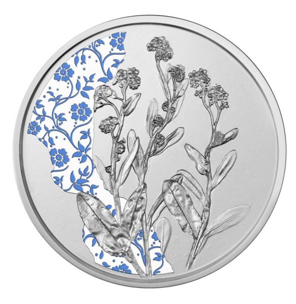 10 Euro Österreich Das Vergissmeinnicht 2023 Silber PP