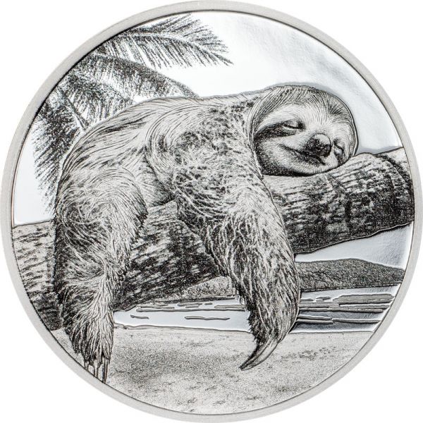 5 Dollars Cook Islands Sieben Todsünden Trägheit 2026 Silber PP