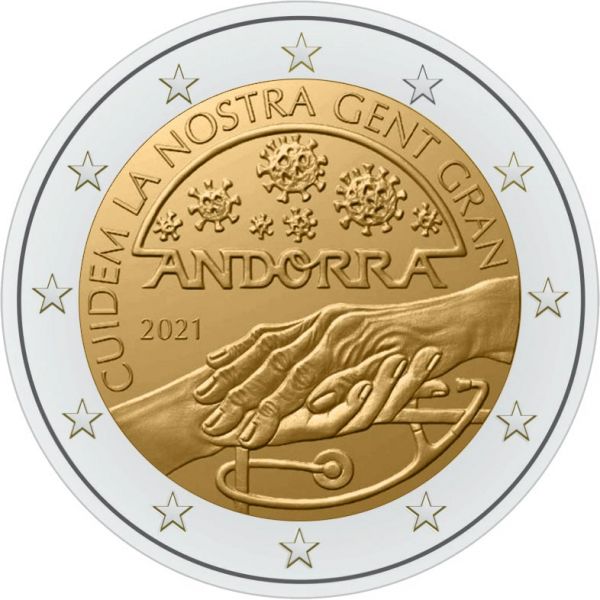 2 Euro Andorra - Wir kümmern uns um Senioren 2021 CN ST