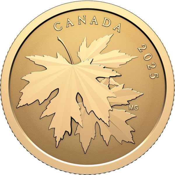 100 Dollar Kanada Schimmernde Ahornblätter Gold PP