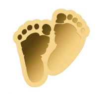 3.000 Francs Tschad Babyfüße Shape Gold 3.000 Francs Tschad Babyfüße Shape Gold
