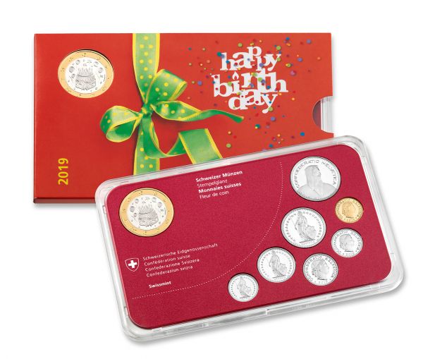 8,85 CHF Schweiz "Geburtstagssatz" 2019 CuNi St