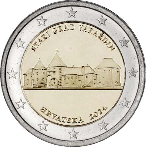 2 Euro Kroatien Altstadt von Varazdin 2024 CN bfr