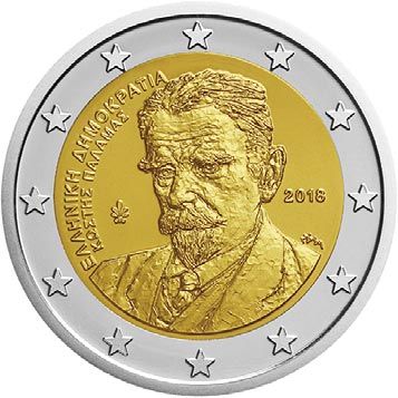 2 € Griechenland "Kostis Palamas" 2018 CuNi bfr