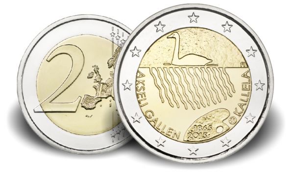 2 € Finnland "Akseli Gallen-Kallela" 2015 CN bfr