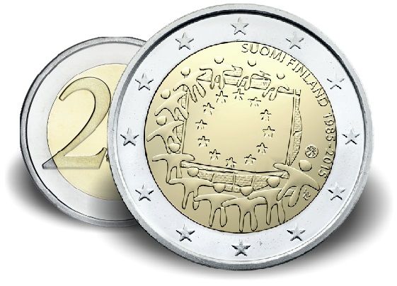 2 € Finnland "Europaflagge" 2015 CN vz