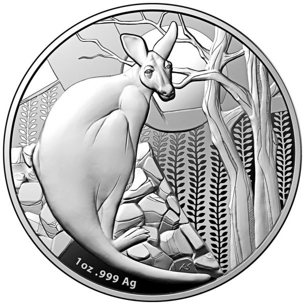 1 Dollar Australien RAM Känguru 2022 Etui Silber PP