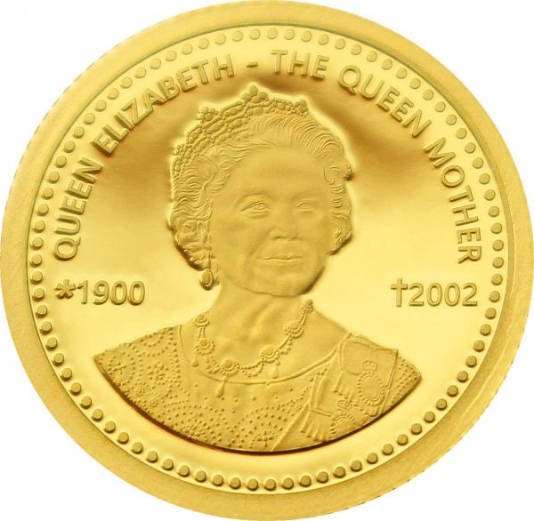 2,50 Dollars Niue The Queen Mother 1900-2002 - 2022 Gold PP