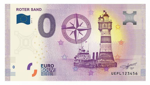 0 € Banknote "Leuchtturm Roter Sand" druckfrisch