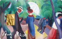 3.000 Francs Tschad August Macke II Promenade Coincard Gold 3.000 Francs Tschad August Macke II Promenade Coincard Gold
