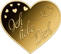 3.000 Francs Tschad Shape Herz "Ich liebe Dich" Gold 3.000 Francs Tschad Shape Herz "Ich liebe Dich" Gold