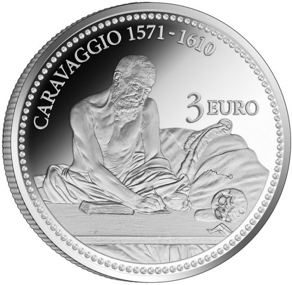 3 Euro Malta Caravaggio 2022 CN St