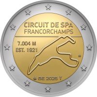 2 Euro Belgien Rennstrecke Spa-Francorchamps 2025 CN st 2 Euro Belgien Rennstrecke Spa-Francorchamps 2025 CN st
