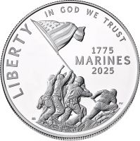1 Dollar USA 250 Jahre Marine Corps 2025 Silber PP 1 Dollar USA 250 Jahre Marine Corps 2025 Silber PP
