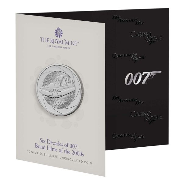 5 Pfund GB 60 Jahre James Bond - Die 2000er 2024 CN St