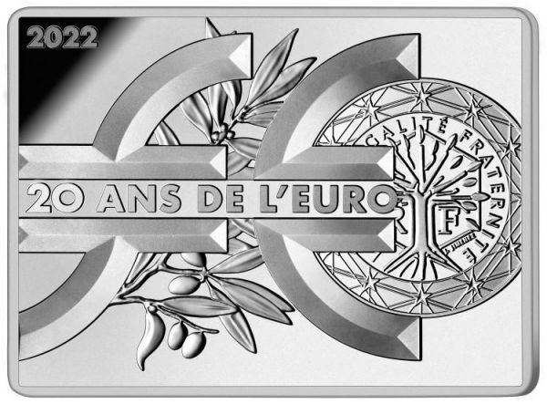 10 Euro Frankreich Säerin - 20 Jahre Euro 2022 Silber PP