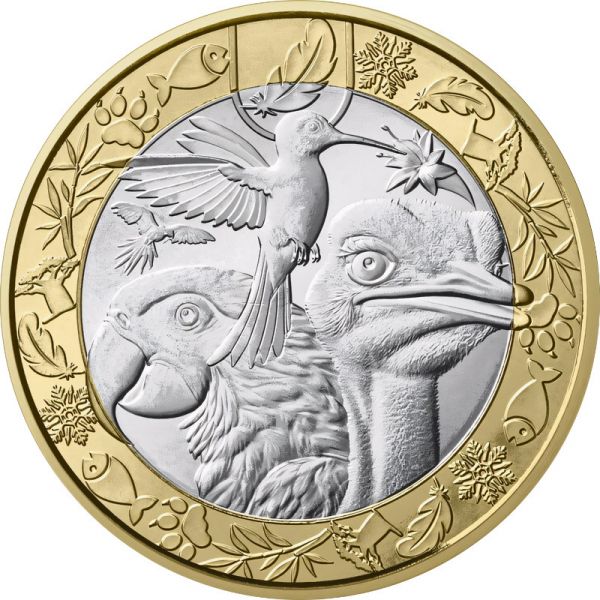5 Euro Frankreich Tiere der Welt - Vögel 2026 CN St