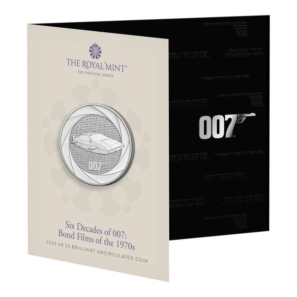 5 Pfund GB James Bond - Die 1970er 2023 CN St