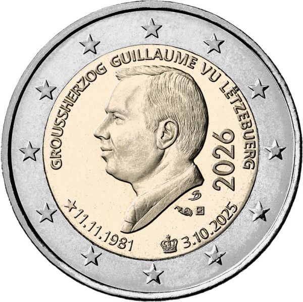 2 Euro Luxemburg Nationalfeiertag 2026 CN bfr