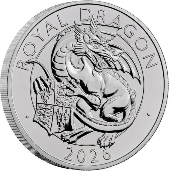 5 Pfund GB Tudor Beasts - Royal Dragon 2026 CN St Blister