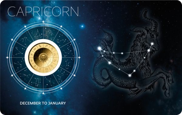 3.000 Francs Tschad Zodiac Signs "Steinbock" Gold