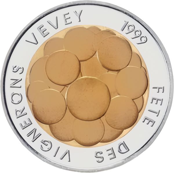 5 CHF Feté des Vignerons 1999 PP