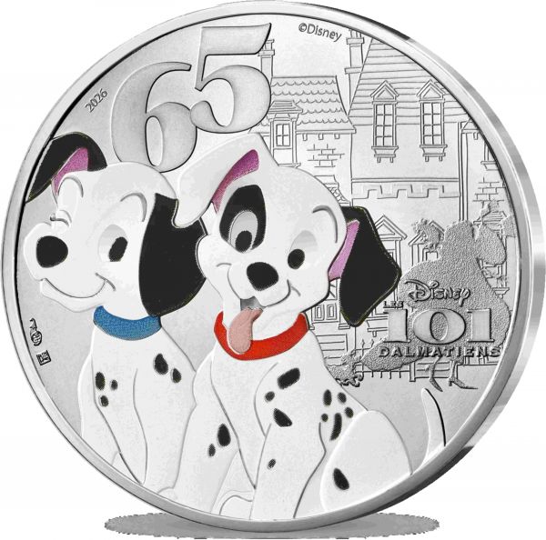 10 Euro Frankreich 101 Dalmatiner 2026 Blister Silber St