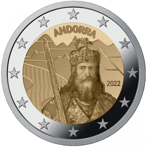 2 Euro Andorra Karl der Große 2022 CN ST