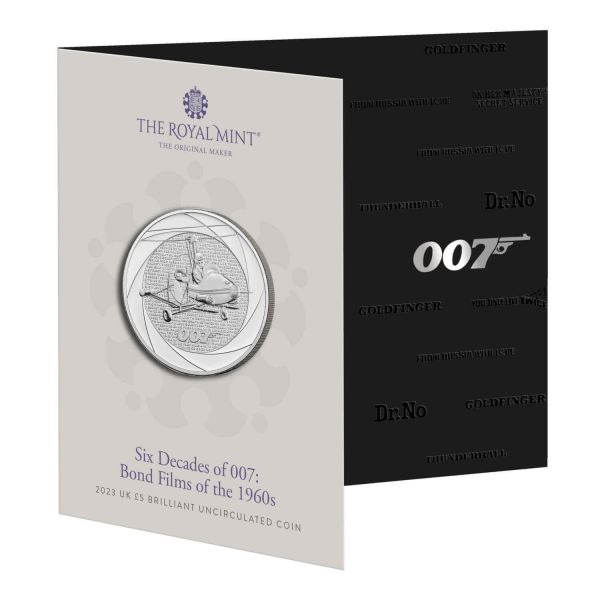 5 Pfund GB James Bond - Die 1960er 2023 CN St
