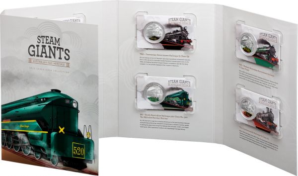 7x 50 Cent Australien Dampfeisenbahnen 2025 CN St Set