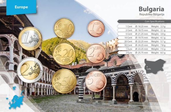 3,88 Euro Bulgarien Erster Euro-Münzsatz + Lev-Münzsatz 2026 CN vz