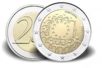 2 € Portugal "30 Jahre Europaflagge" 2015 Cn vz 2 € Portugal "30 Jahre Europaflagge" 2015 Cn vz