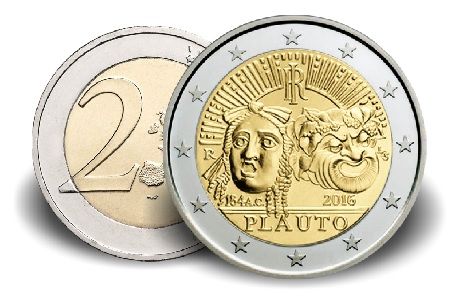 2 € Italien "2.200 Todestag Titus Maccius Plautus" 2016 CN vz