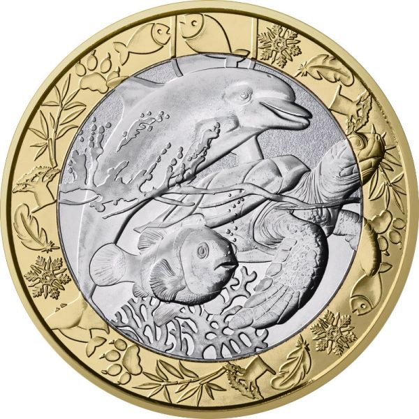 5 Euro Frankreich Tiere der Welt - Meerestiere 2026 CN St