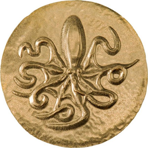 5 Dollars Cook Islands Octopus - Syracuse 2022 Gold SF