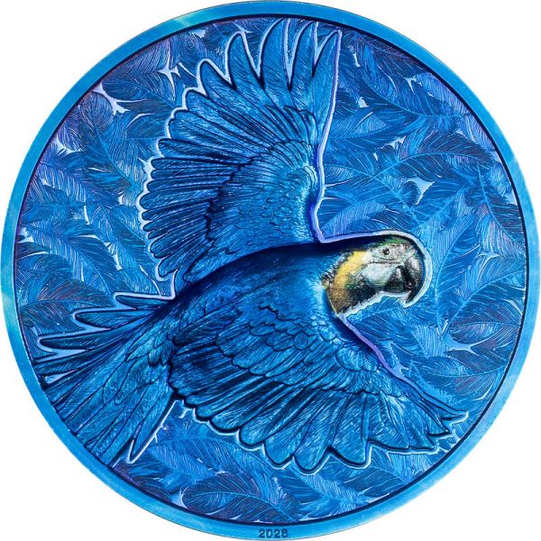 5 Dollars Cook Islands Spectrum - Parrot - Papagei 2026 Silber PP