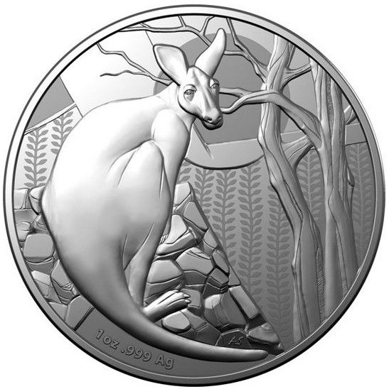1 Dollar Australien RAM Känguru 2022 Kapsel Silber St