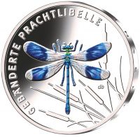 5 Euro Deutschland Gebänderte Prachtlibelle 2023 CN St 5 Euro Deutschland Gebänderte Prachtlibelle 2023 CN St