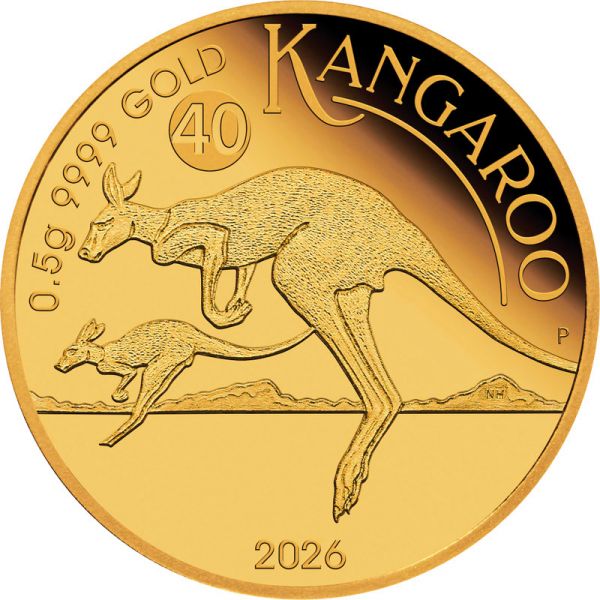 2 Dollar Australien Mini Roo 2026 Gold PP