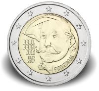 2 € Portugal "150. Geburtstag Raúl Brandao" 2017 Cn bfr 2 € Portugal "150. Geburtstag Raúl Brandao" 2017 Cn bfr