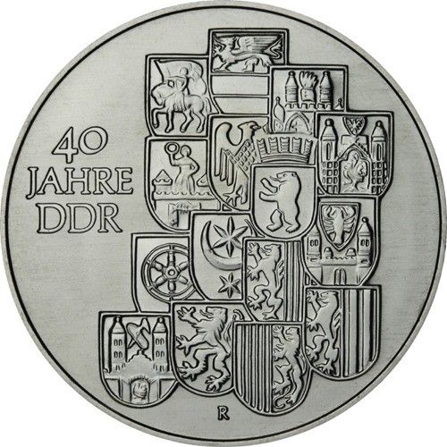 10 Mark DDR 40 Jahre DDR 1989 Cn St