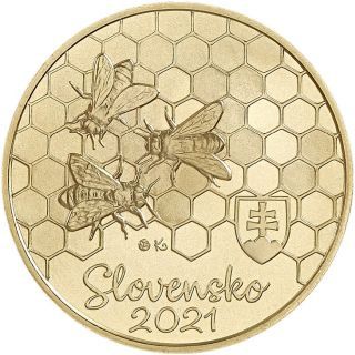 5 Euro Slowakei Flora & Fauna - Honigbiene 2021 CN St