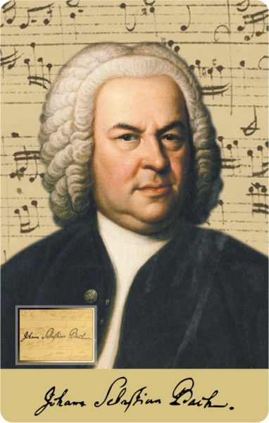 1.000 Francs Gabun Johann Sebastian Bach CC Gold