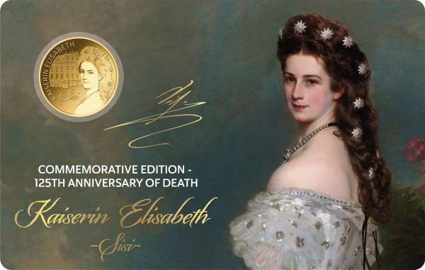3.000 Francs Tschad Kaiserin Elisabeth - Sisi Coincard Gold